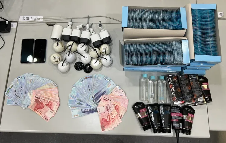 警方查獲相關證物。警方提供