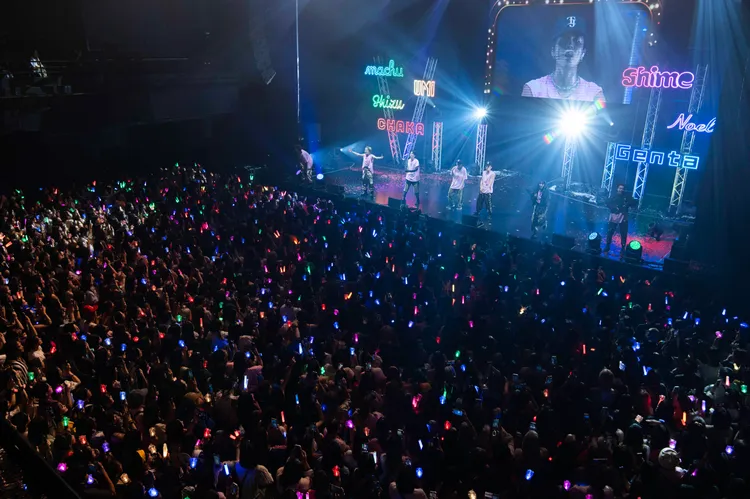 Travis Japan時隔1年來台開唱，2場吸引4400名粉絲捧場。大鴻藝術、超級圓頂提供