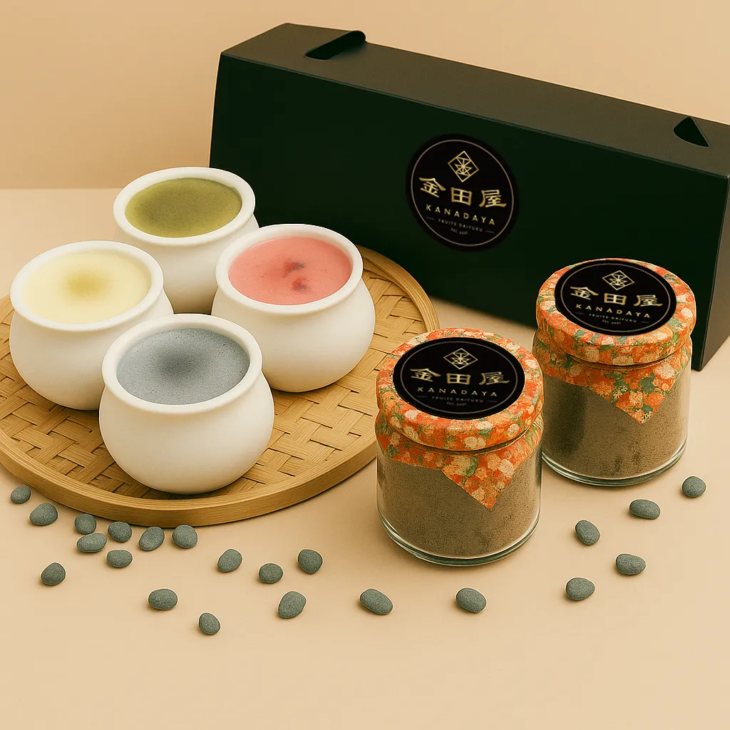 日本展限量「奶油蕨饼礼盒」日本空运来台。金田屋提供