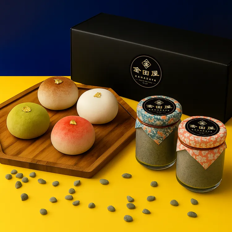 金田屋門市限定「奶油大福禮盒」，圓滾滾外型超討喜。金田屋提供