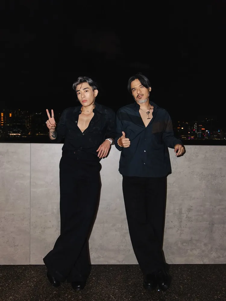 馮德倫（右）與香港歌手Tyson Yoshi（左）。翻攝IG