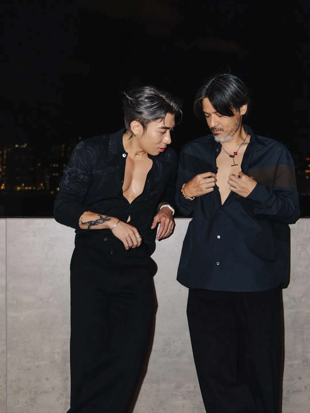 馮德倫(右)與香港歌手Tyson Yoshi(左)。翻攝IG