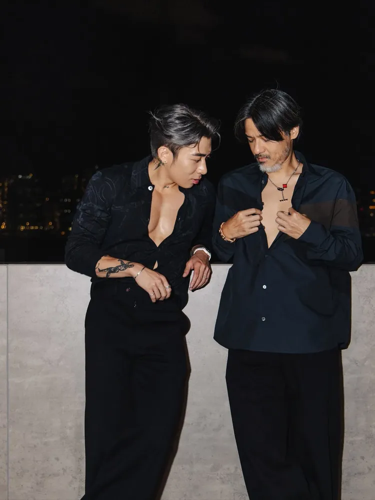 馮德倫（右）與香港歌手Tyson Yoshi（左）。翻攝IG