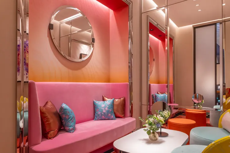 VIP室的設計相當有特色。品牌提供