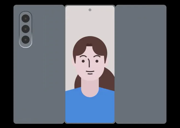 三星首款三摺手機Galaxy Z TriFold，螢幕完整收納於機身，避免外露刮傷。TechHighest X