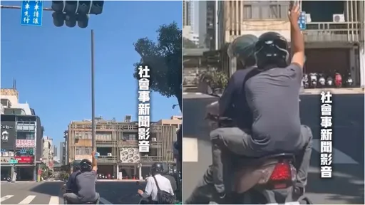 一柱擎天險棒打紅綠燈!機車載這好長一根 波麗士要找你了