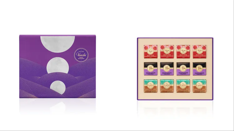 Venchi綺月系列巧克力薄片，690元。品牌提供