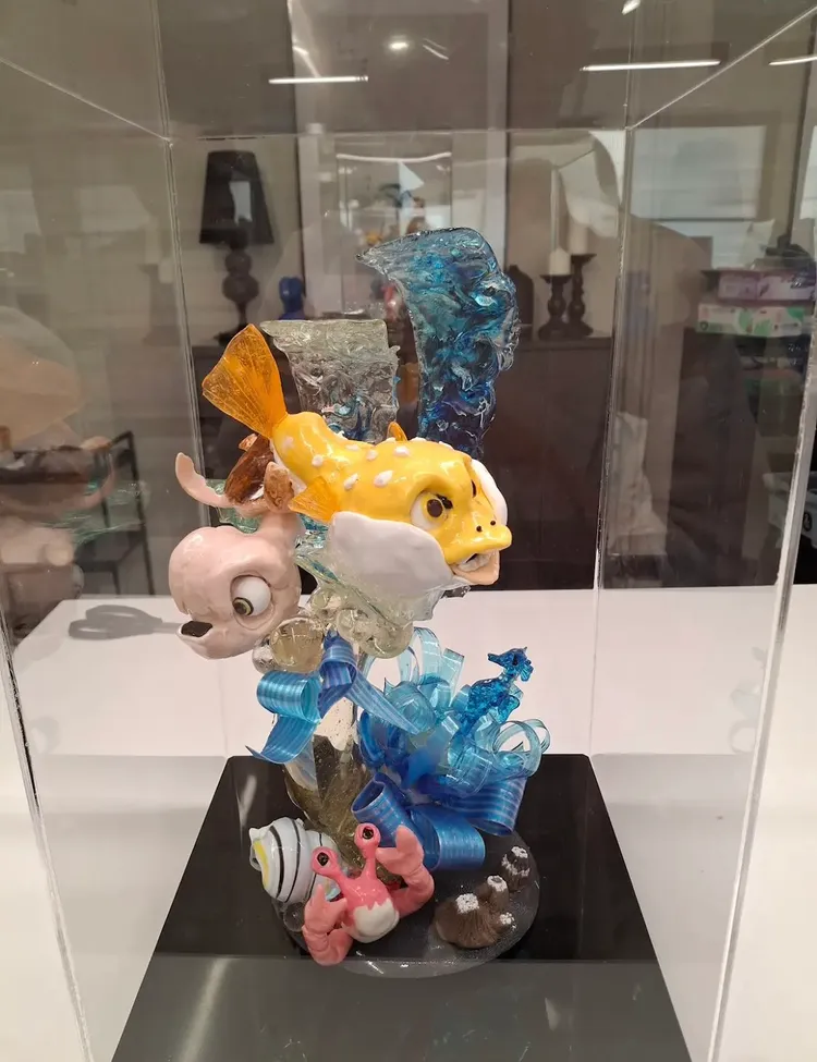 學生在陳淑盈烘培工作室的拉糖作品。翻攝Google商家