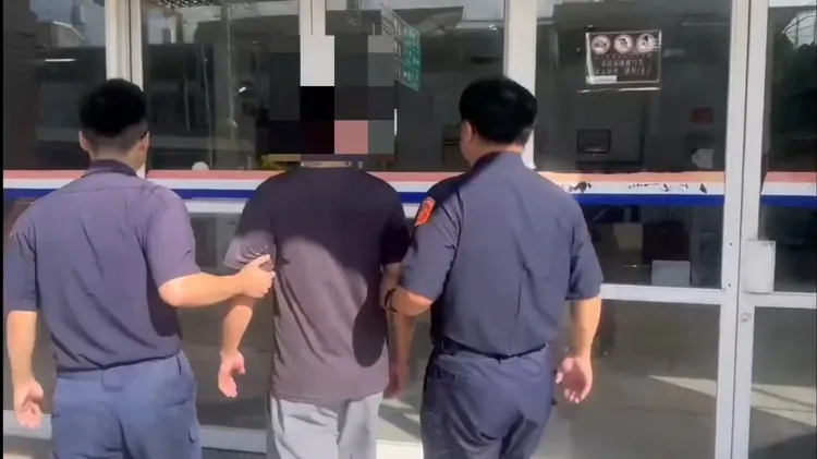 警方將陳男移送法辦。翻攝畫面