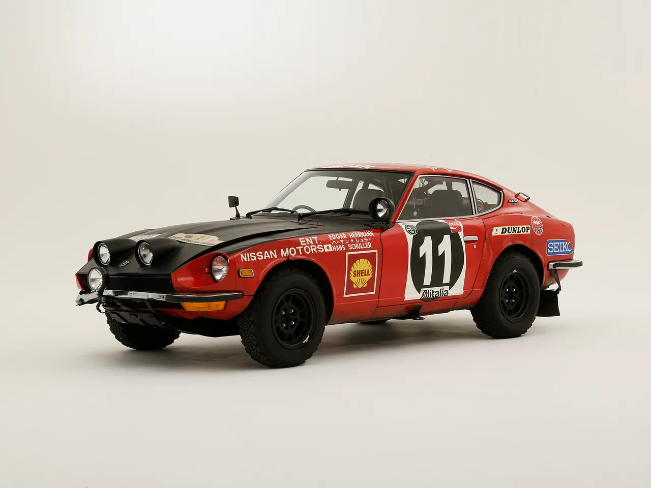 Datsun 240Z拉力赛车。品牌提供