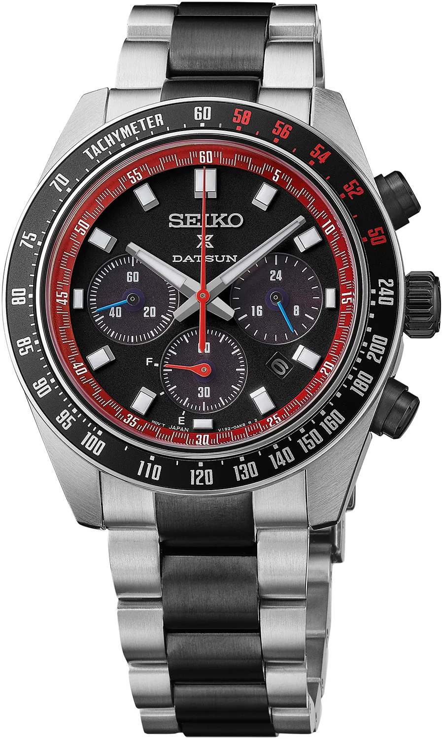 Seiko Prospex Speedtimer X Datsun 240Z联名表款SSC957P1,3万6000元。品牌提供
