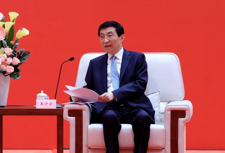 中國全國政協主席王滬寧。馬英九基金會提供