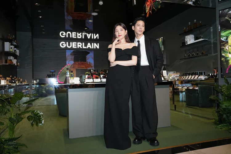 郭雪芙（左）與林柏宏。彭欣偉攝