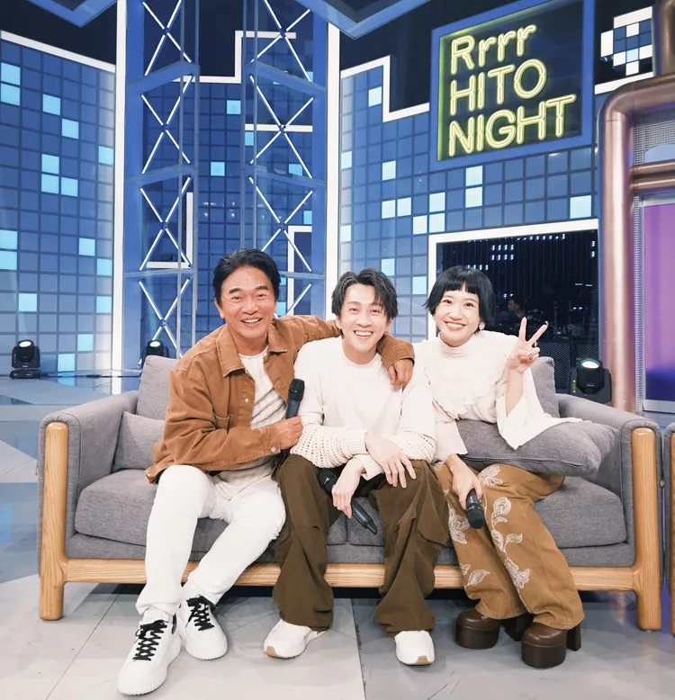 吳宗憲（左起）樂見陳漢典和Lulu開花結果。翻攝綜藝大熱門臉書