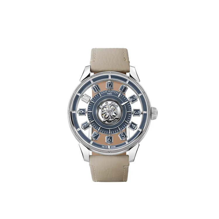 Tambour Taiko Spin Time Flying Tourbillon飛行陀飛輪腕錶，620萬元。品牌提供