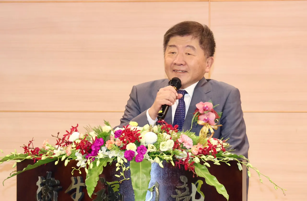 卫福部长交接典礼,行政院政务委员陈时中出席。庄宗达摄