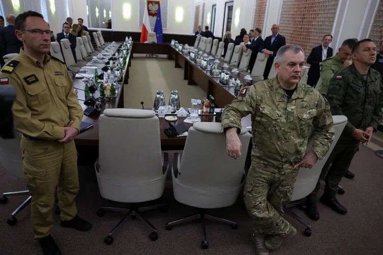 俄羅斯無人機侵犯波蘭領土後，波蘭政府召開緊急會議因應。路透