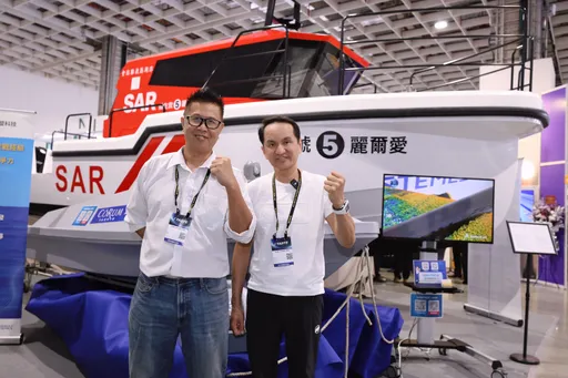 常如山现身2025台北航太展 大手笔捐赠「爱尔丽5号」千万救生船给澎湖救难协会