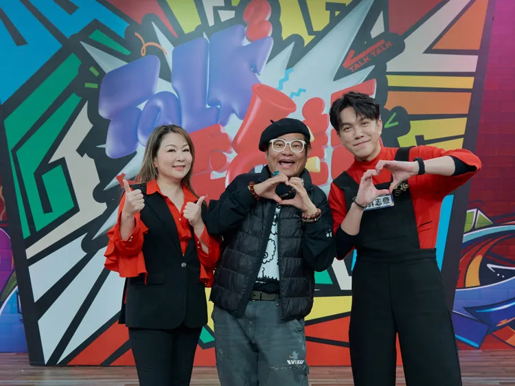 （左起）張秀卿、許效舜、許志豪。公視台語台提供