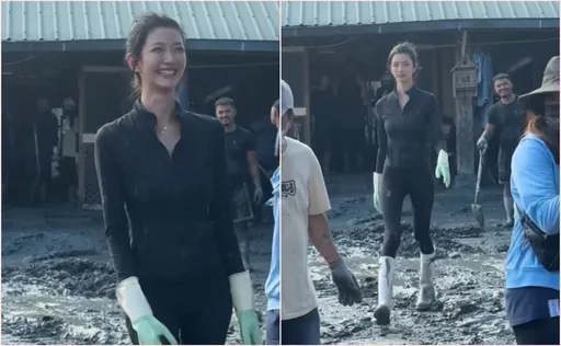 災區驚見高䠷美女走出泥濘 竟是「國際名模」!網友:氣場好震撼