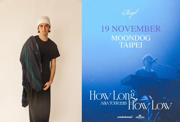 Hayd首度來台，11月19日在台北MOONDOG演出。Wonderful Entertainment Asia提供