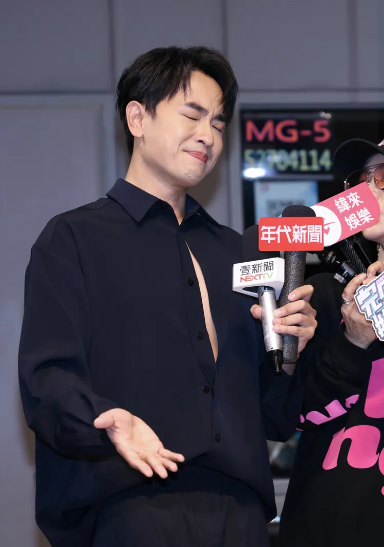 陳謙文提到爸爸就落淚。彭欣偉攝