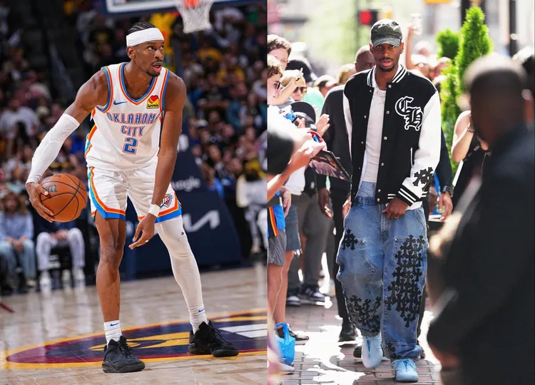 雷霆隊一哥「SGA」搶先穿上聯名鞋新色。翻攝「SGA」IG