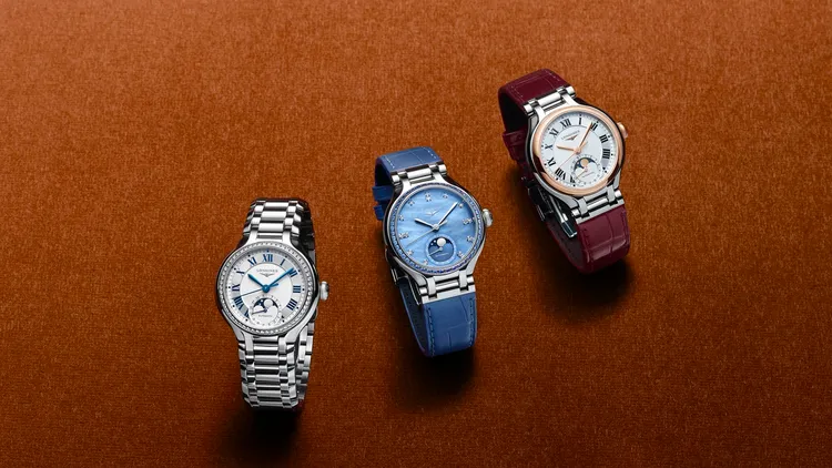 浪琴表全新新月系列PRIMALUNA腕錶。品牌提供