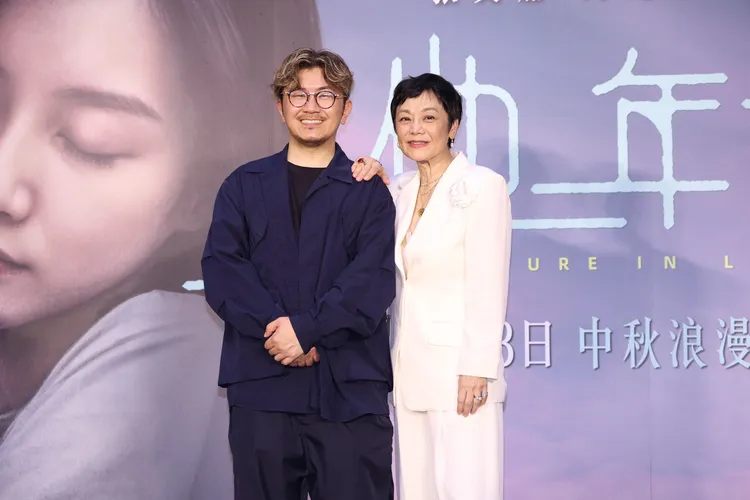 張艾嘉（右）與導演龔兆平。莊宗達攝