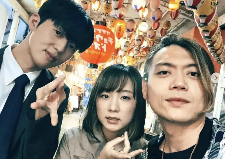 Ryu（右）與Yuma（中）的婚姻當初因Tommy介入而破滅。翻攝Yuma的IG