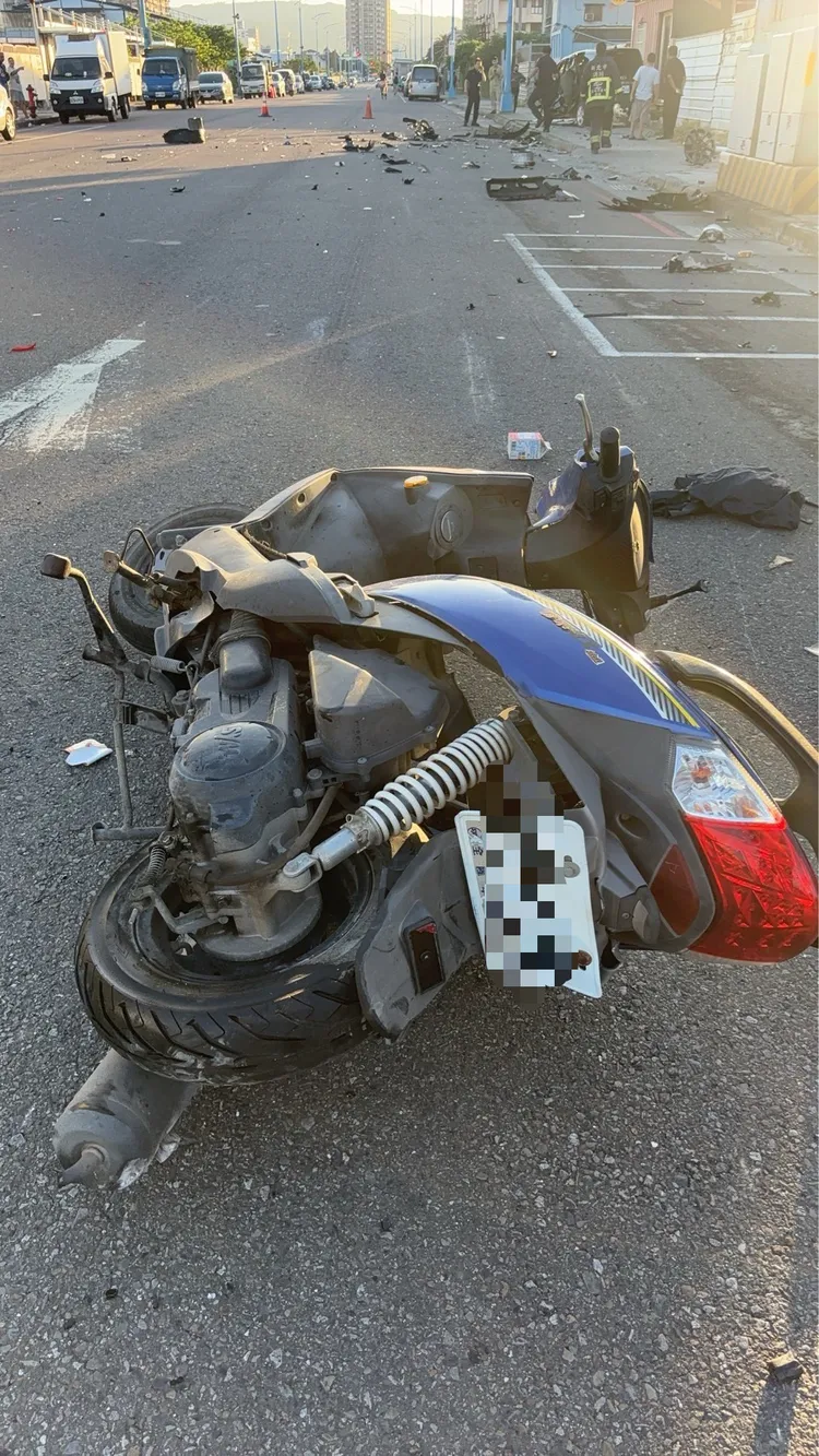 騎士遭到波及。警方提供