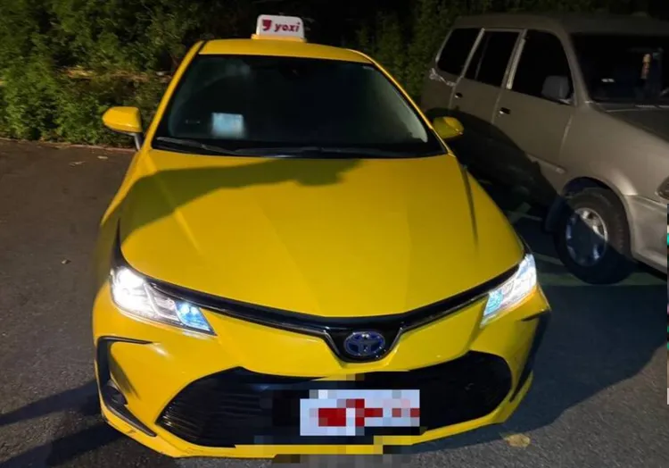 肇事計程車。翻攝畫面