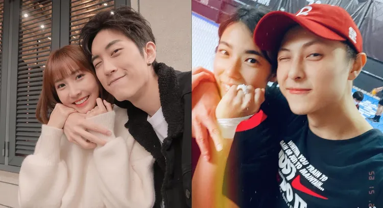 粿粿分享求婚照后,王子(右图)就跟著模仿她拍照方式和发文内容。翻摄王子、粿粿IG