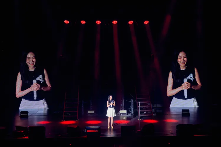 BIBI現學現賣中文，告白「結婚」。Live Nation Taiwan提供