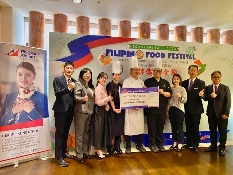 台北大倉久和大飯店推出「菲律賓美食節」吃到飽，期間用餐可拿到菲律賓航空贊助商務艙來回機票等獎項。莊偉祺攝