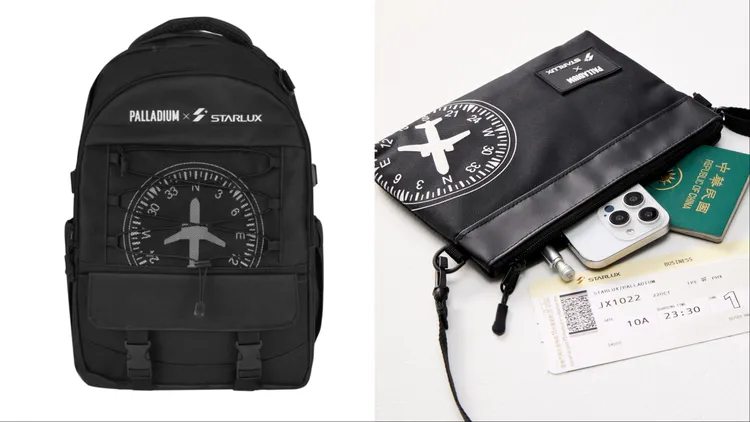 PALLADIUM×STARLUX推出後背包（左）、側背小包（右）。品牌提供