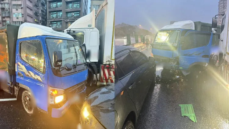 國道1號北向12.4公里處（汐止路段）今（21）日清晨發生一起死亡車禍。讀者提供