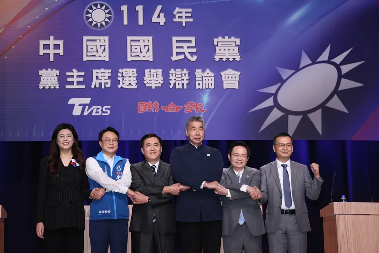 國民黨主席選舉辯論。彭欣偉攝