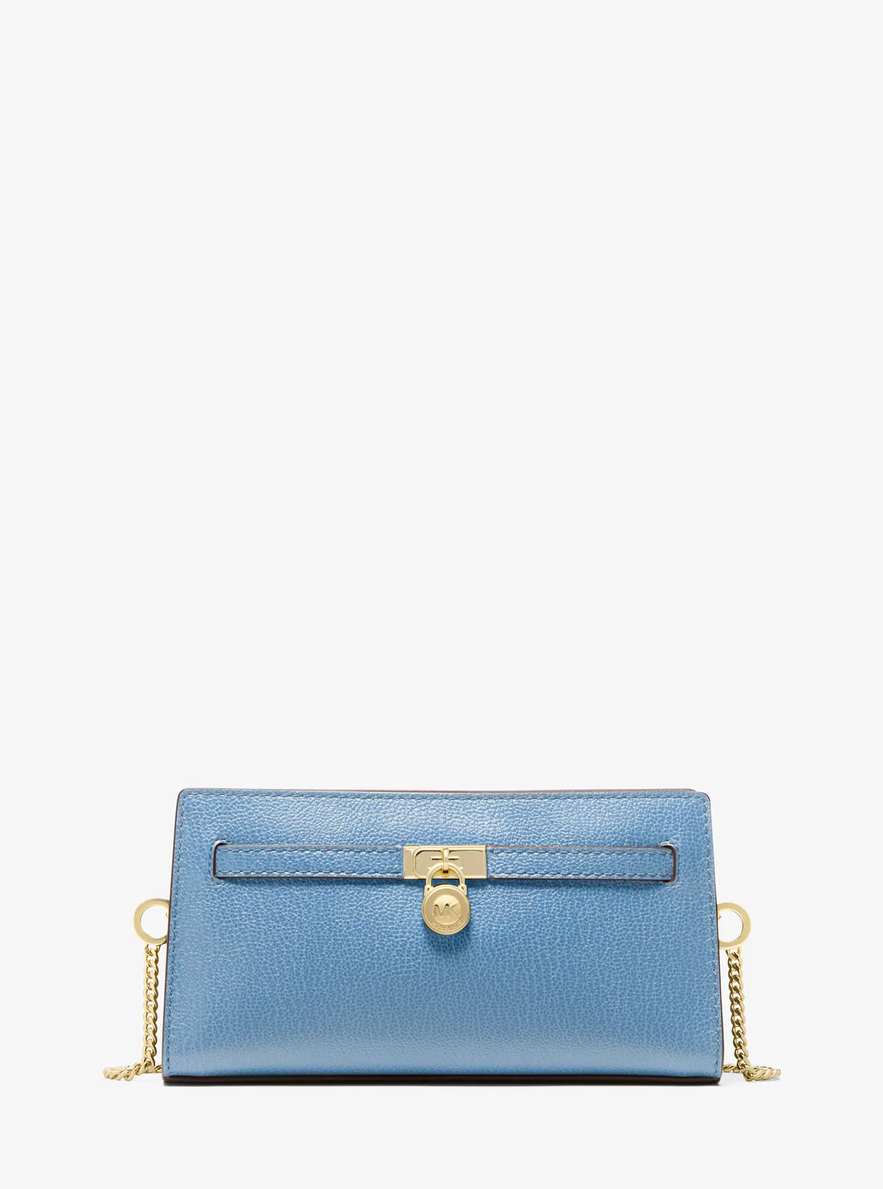 Michael Kors Hamilton蓝色小型肩背包,7900元。品牌提供