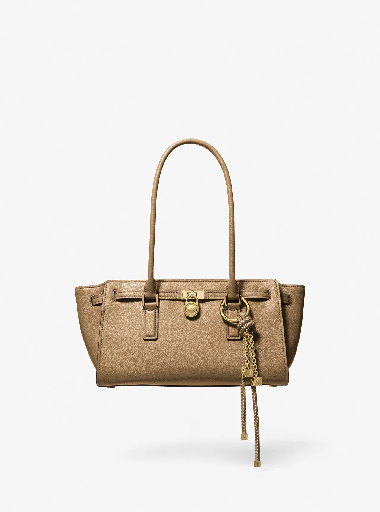 Michael Kors Hamilton棕色小型肩背包,1万5000元。品牌提供