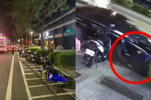 轰!宾士车毒虫「边吸边开」失控撞路边28辆汽机车 车轮爆胎逃10分钟遭逮