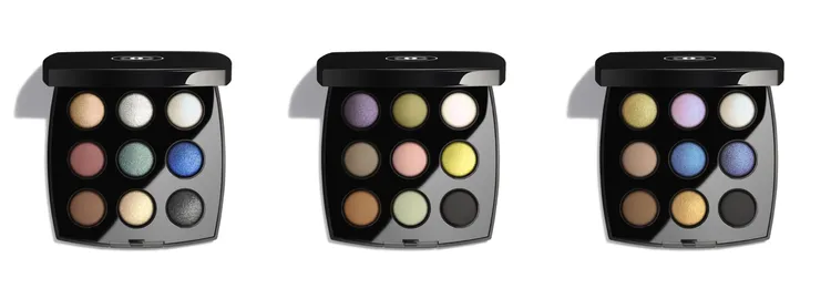 香奈兒九色眼影，各5800元。品牌提供