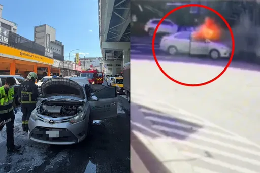 報復行車糾紛!惡騎士丟鞭炮炸傷駕駛釀火燒車 警2小時逮人法辦