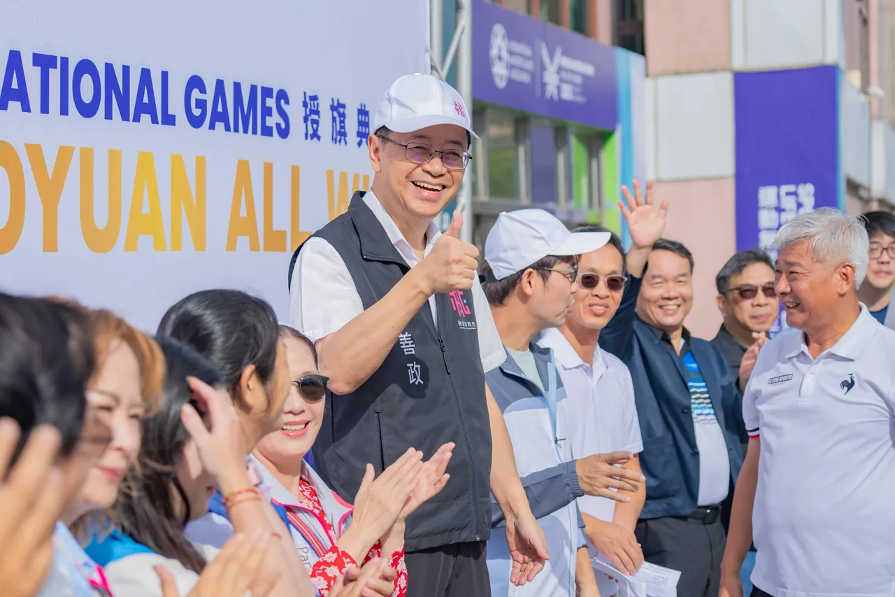 张善政期勉选手超越自我。桃园市府提供