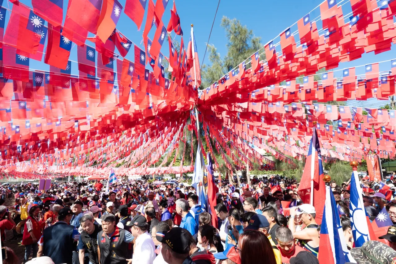国旗屋旗海。桃园市府提供