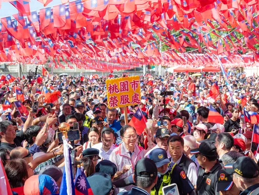 桃園國旗屋升旗典禮 張善政:團結一心為國打拚