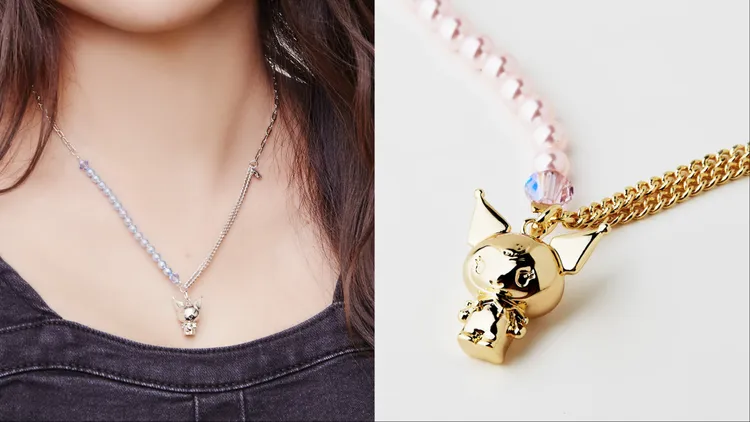 Lucy's x KUROMI「Sweet pearl」系列透過合金精鑄工藝立體呈現酷洛米俏皮神情。品牌提供