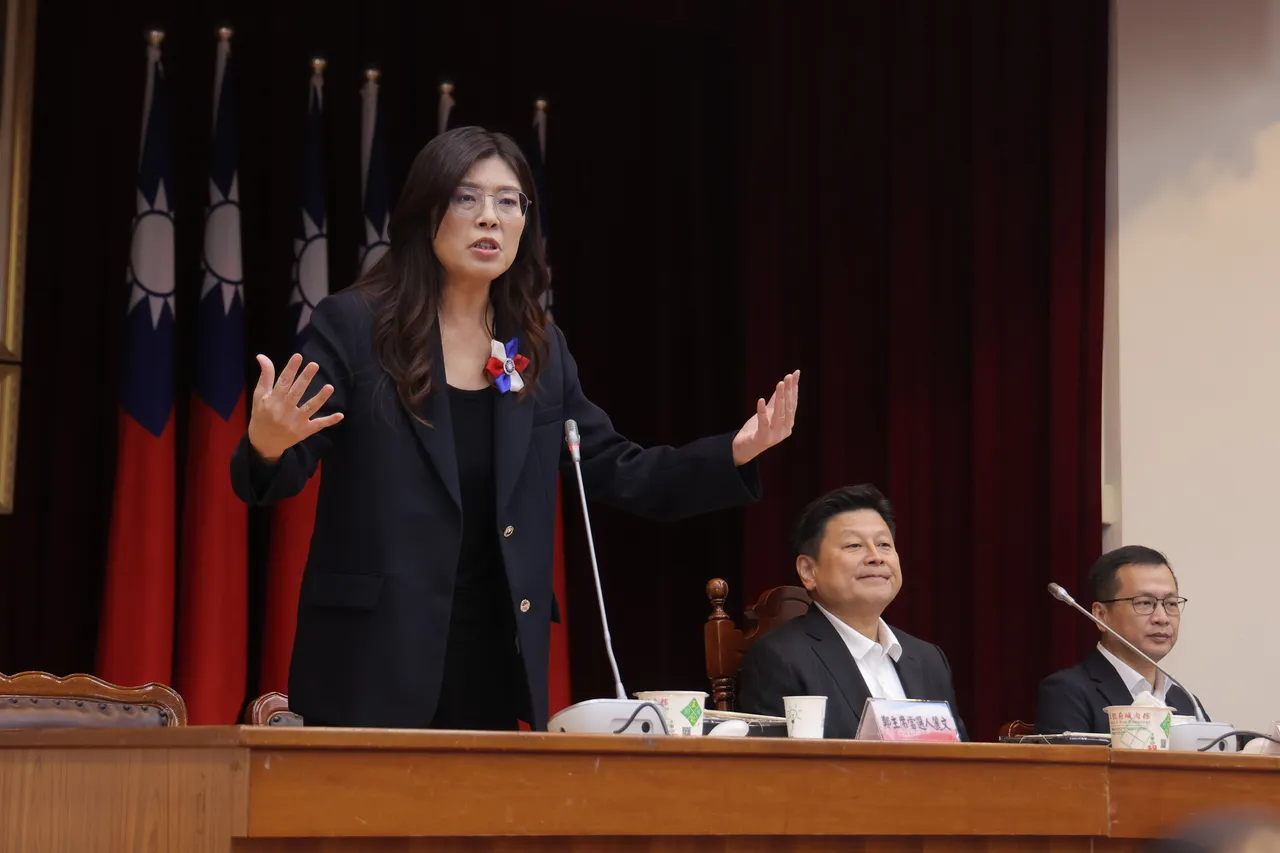 国民党主席当选人郑丽文。彭欣伟摄