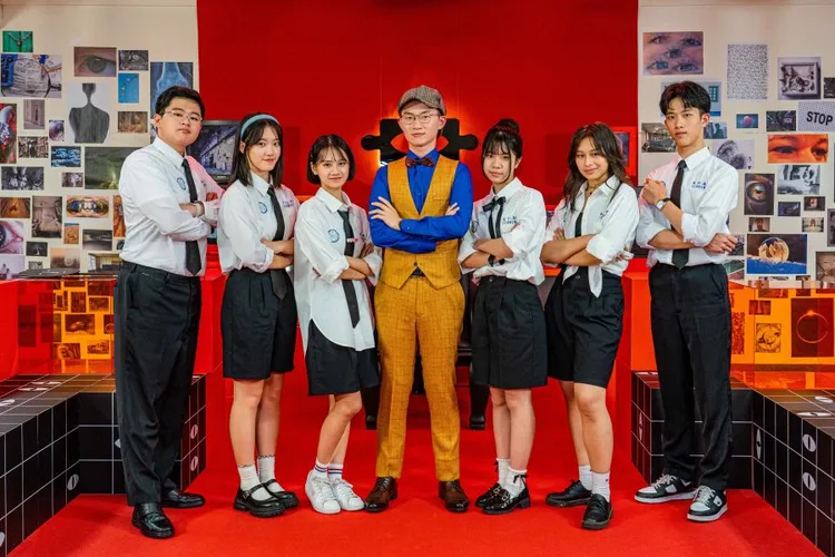 視網膜領軍推理實境綜藝《成仁高中偵探社》 入圍2025 AACA亞洲影藝創意大獎最佳遊戲或益智節目。公視提供 