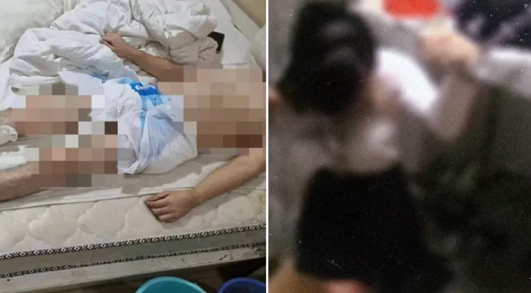 遭到酷刑虐待的被害人。翻攝X@Cambodia